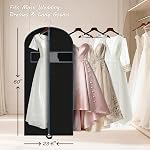 Sac de vêtement de 60 po pour costumes, robes et gowns – Housse de vêtement longue pour le rangement dans le placard et la protection lors des voyages