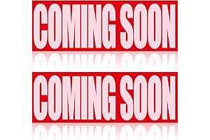 TOODOO 2 Pcs Coming Soon Sign Rider Reusable Magnetic Coming Soon Sign...