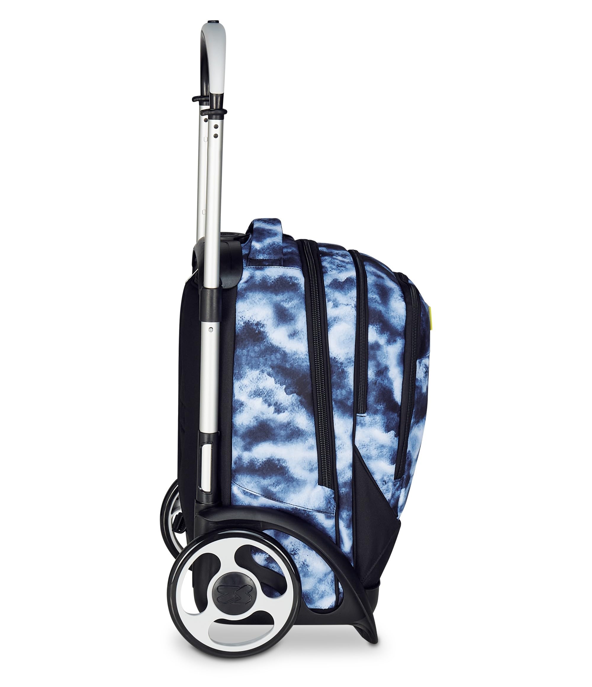 Seven Trolley Scuola Sganciabile Tyre, Grigio, Zaino Con Carrello Sganciabile Da 40 Litri Di Capacità, Maxi Ruote e Crossover System, Maneggevole e Resistente, Scuole Elementari e Medie, Bambin0