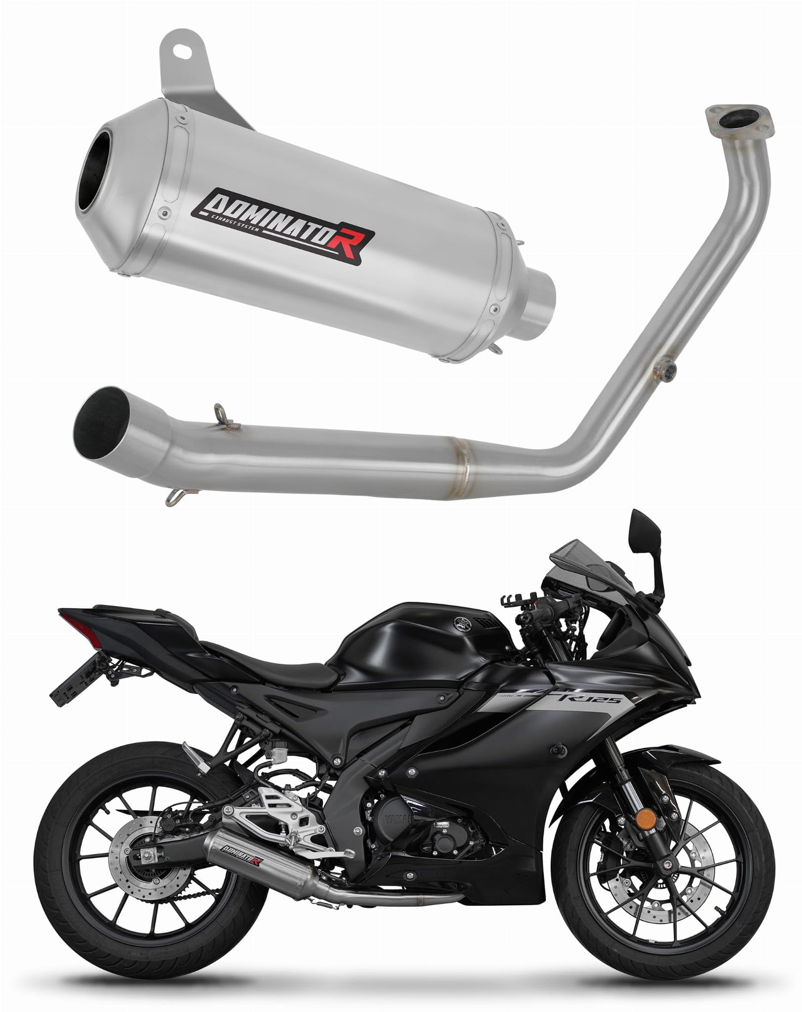 Ligne d'échappement DOMINATOR pour libérer le son de la YZF R125 - 2