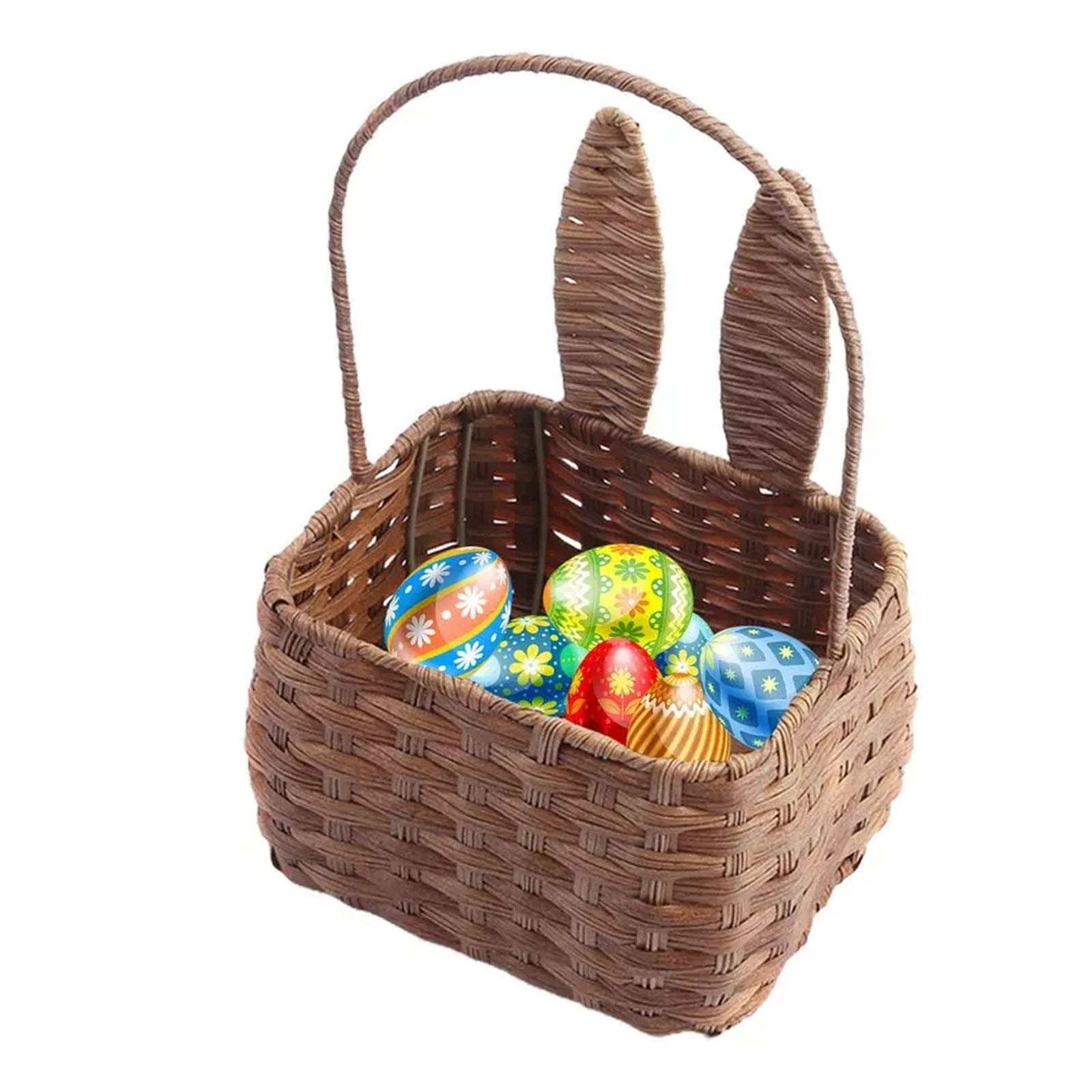 Wlrdpupje Brown Picnic Basket Handmade Picnic Basket Hand Woven Best Gift Camping Outdoor For Picnic Camping Outdoor
