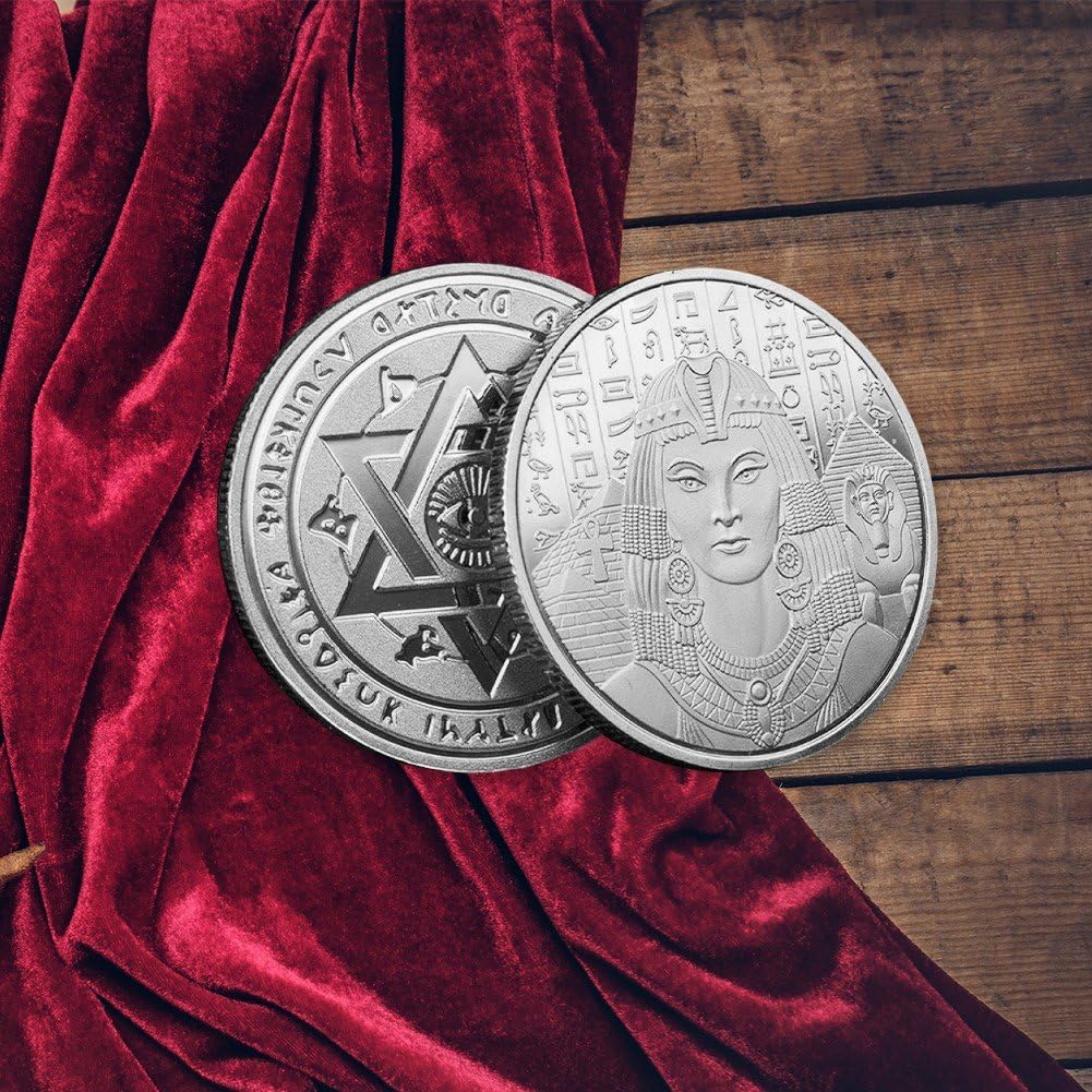 Amazon.co.jp: 記念メダル 記念 コイン ギリシャ クレオパトラ コイン グッズ 観光地 エジプト 貿易 ラッキーコイン お土産  コレクション : ホビー