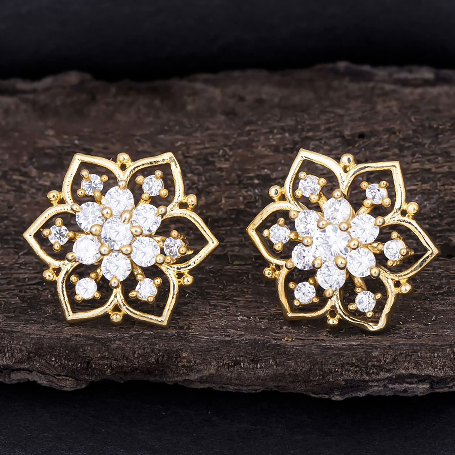 Classic Plated Stud Earring (E101915)