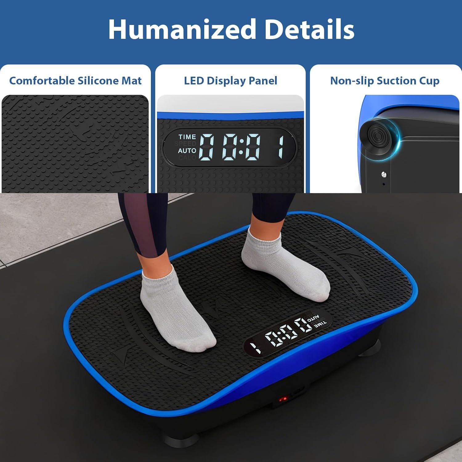 Dortala Vibration Plate Exercise Machine, Shake Vibrating Fi...