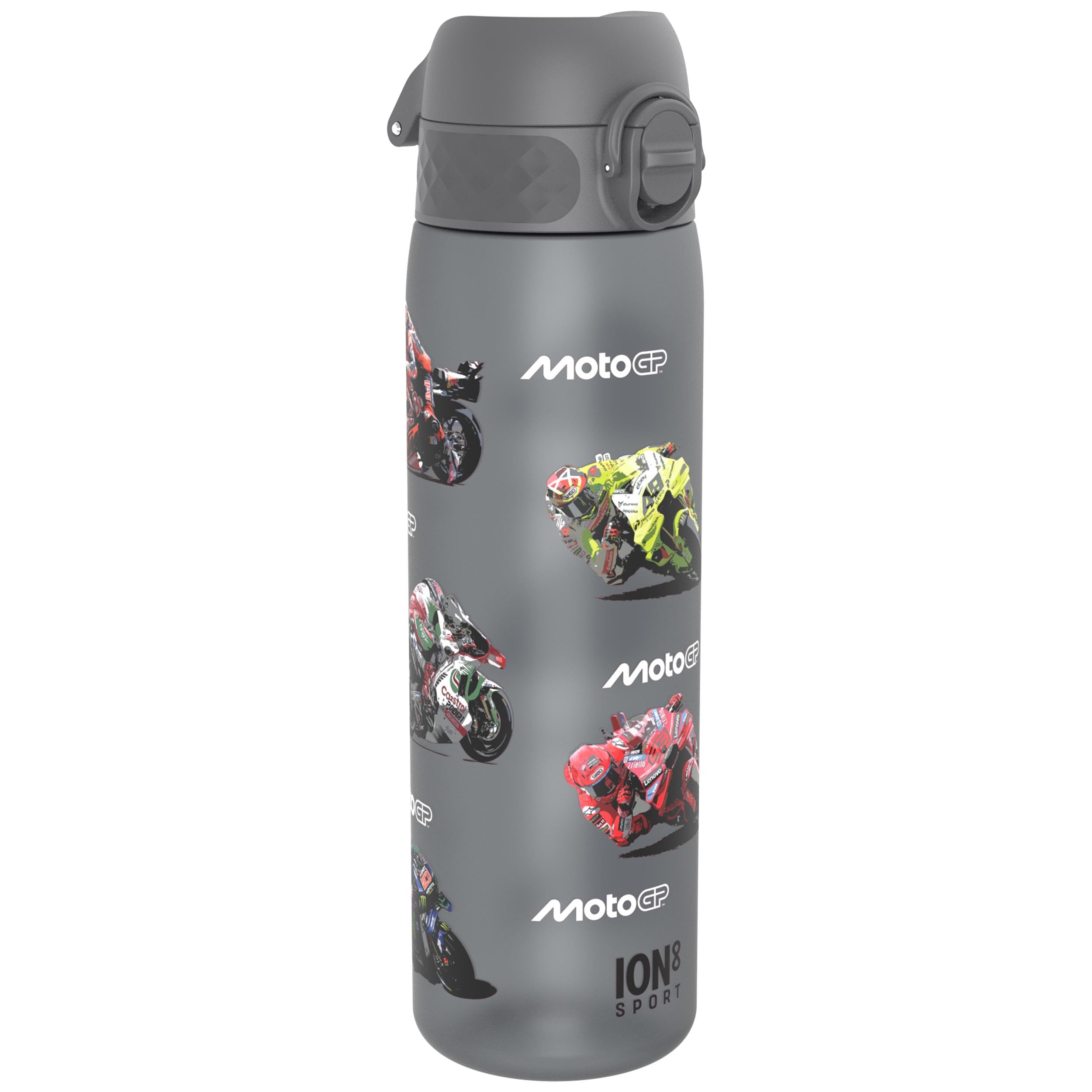 MotoGP Racing Rider Mix Water Bottle, 500 ml/18 oz, Leak Proof, Easy to Open, Secure Lock, Dishwasher Safe, BPA Free, Hygienic Flip Cover, Carry Handle, Fits Cup Holders, Easy Clean, Carbon Neutral โ image 1