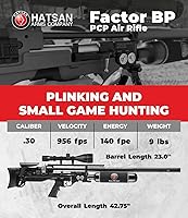 Vista 2 de Factor PCP - Rifle de aire de acción con palanca lateral con paquete Wearable4U incluido