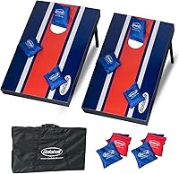 Vista 1 de Bolaball Juego de tablas de Cornhole con 8 bolsas de lanzamiento, 2 tablas de cornhole portátiles de 3 pies, juego de cornhole de madera