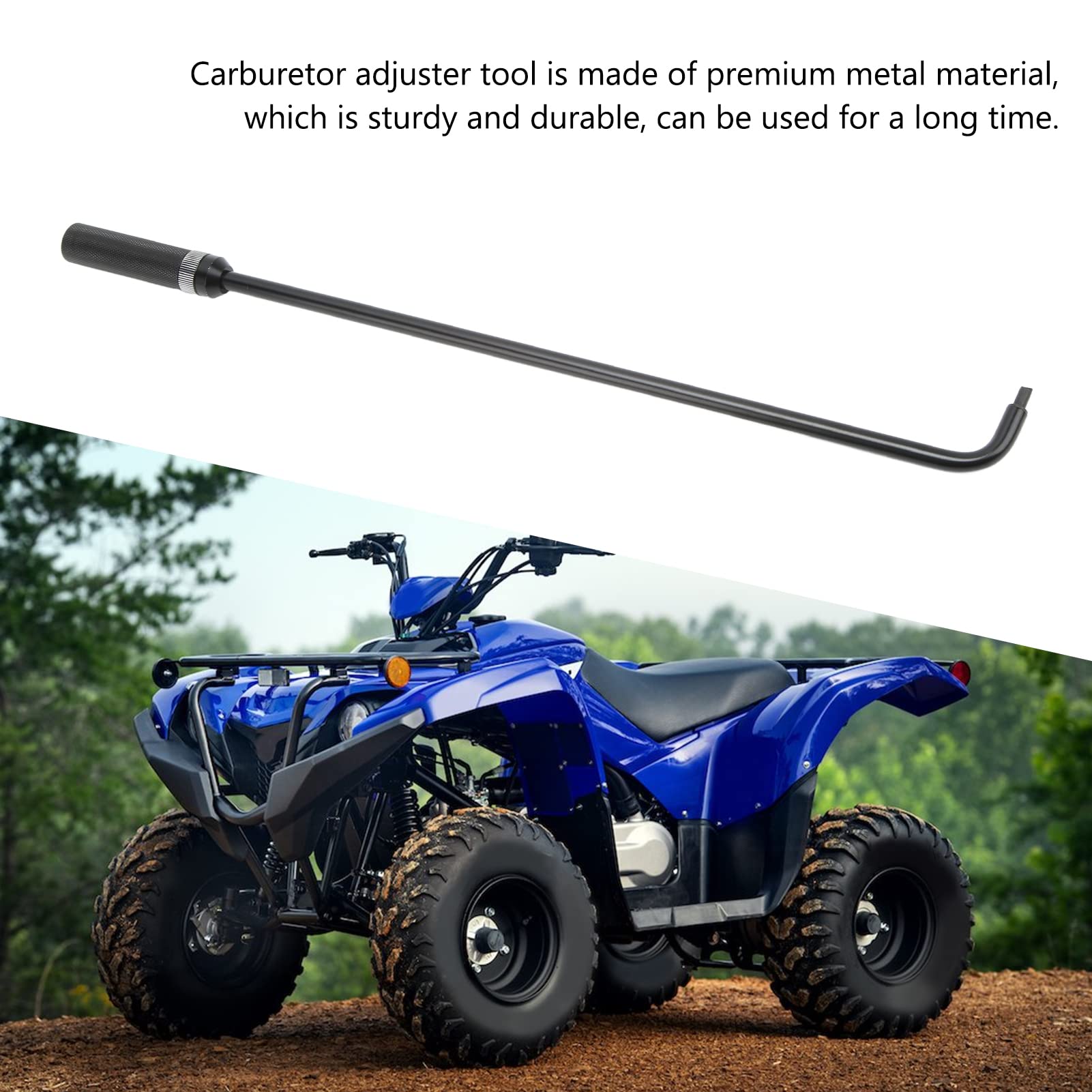Ejoyous 16.34 Inch Carburettor Adjustment Tool for Pilot Screw Pilot Screw Adjustment Tool 110° Angled Head for ATV UTV Snowmobile - Image 4