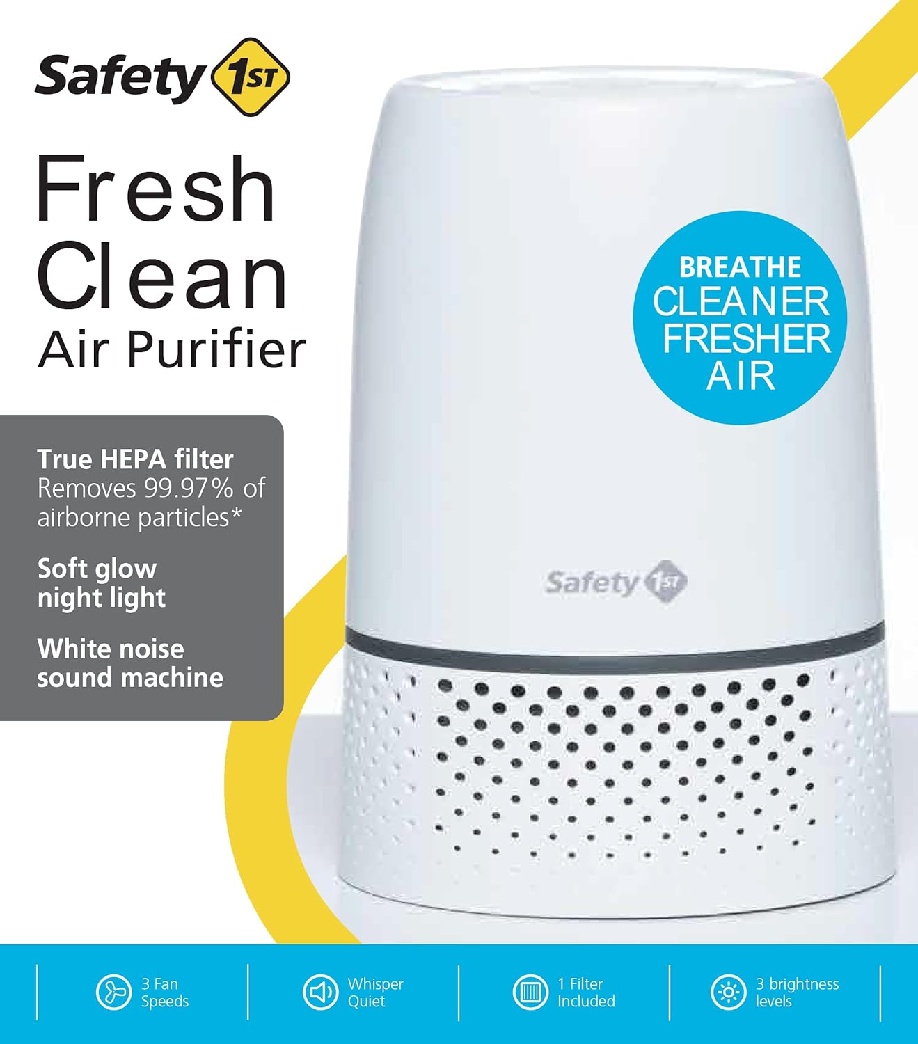Safety 1st Fresh Clean Air Purifier, White