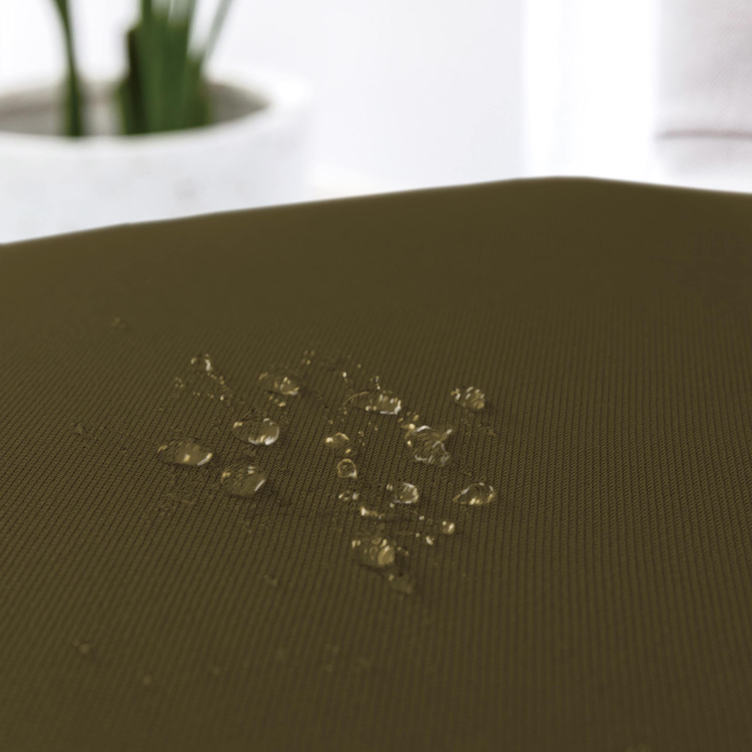 Coprisedie con Schienale 6 Pezzi Elasticizzati, Impermeabili, Misura Universale, Coprisedia Soggiorno Cucina Moderna Lavabile Estraibile - Marrone