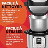 Instant Pot Duo 7-in-1 Smart Pressure Cooker – Instant Pressure Cooker, Simmerer, Rice Cooker, Frying Pan, Yoghurt Maker, Steamer and Plate Warmer – 3 L, Stainless Steel - 6