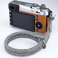 Vista 9 de Correa de muñeca para cámara réflex digital/sin espejo, correa de mano de liberación rápida con conector más seguro (blanquecino)