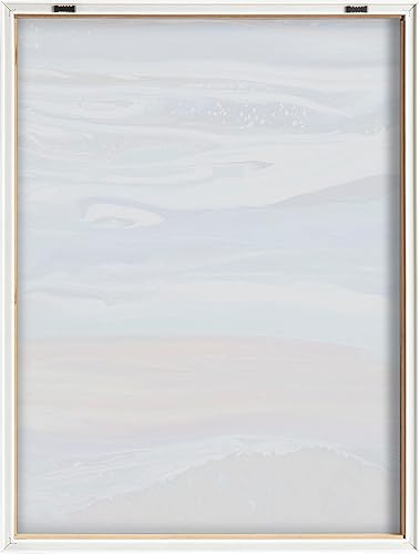 Miniatura 6 de Kate and Laurel Blake Coastal Currents - Arte de pared de vidrio impreso enmarcado por Xizhou Xie, 18 x 24 pulgadas, natural, arte abstracto moderno