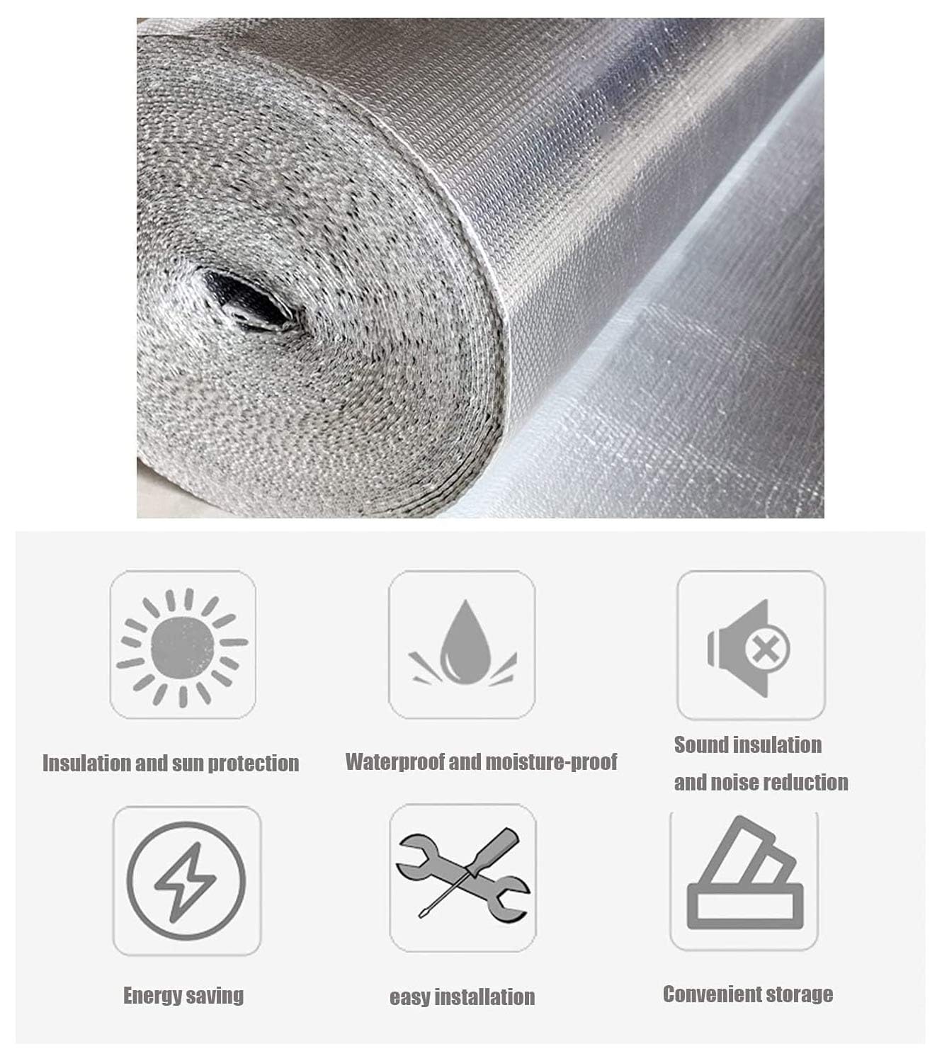 Isolante Termico E Acustico Per Auto | 12 Pezzi 40x25 Cm | Spessore 5 Mm | Autoadesivo | Butile E Alluminio