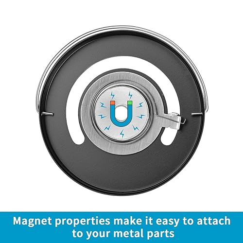 Miniatura 4 de Skyflame Termómetro superior magnético Medidor de temperatura de estufa de madera con dial grande, accesorios de chimenea para estufas de gasestufa