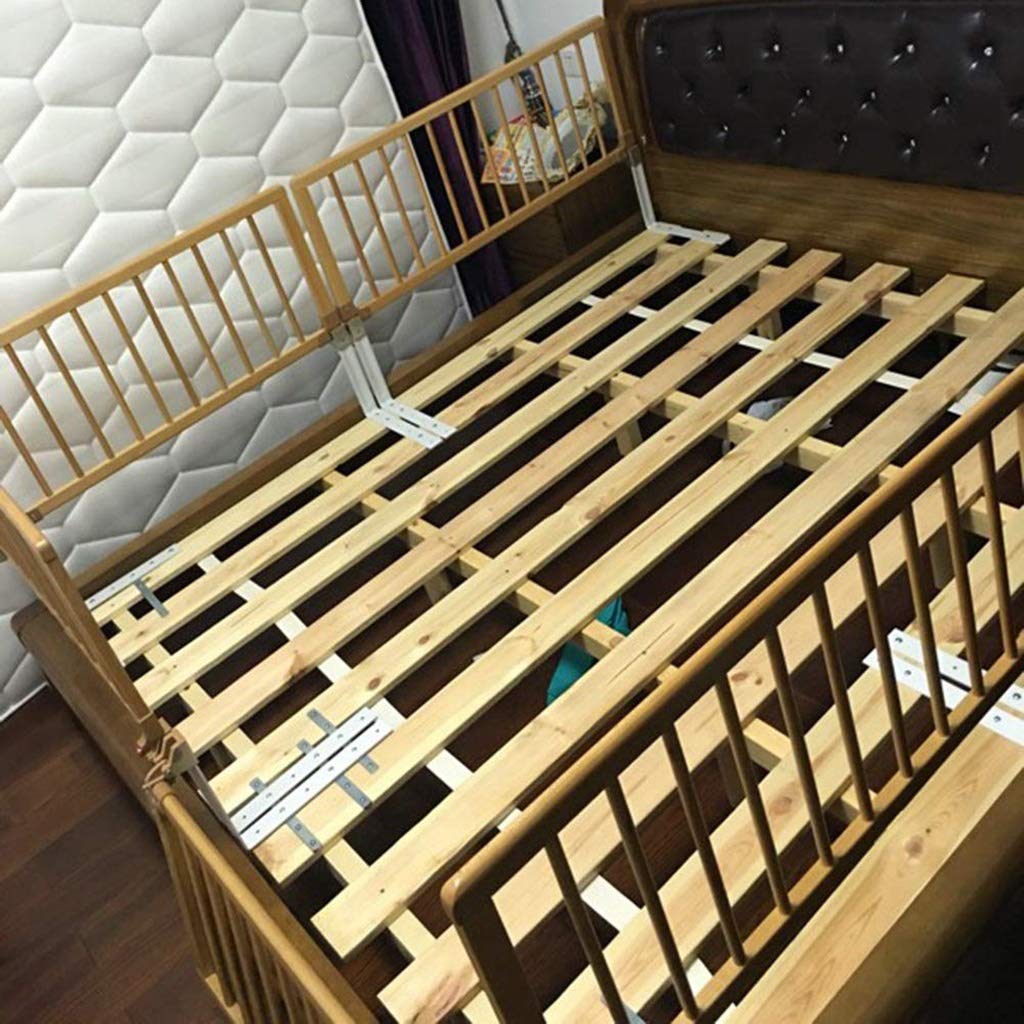 Barandillas de Cama para Personas Mayores de Madera de Haya Plegables, barandilla de Seguridad Universal para Adultos, para Camas empotradas con láminas (tamaño: 105 x 32 cm)