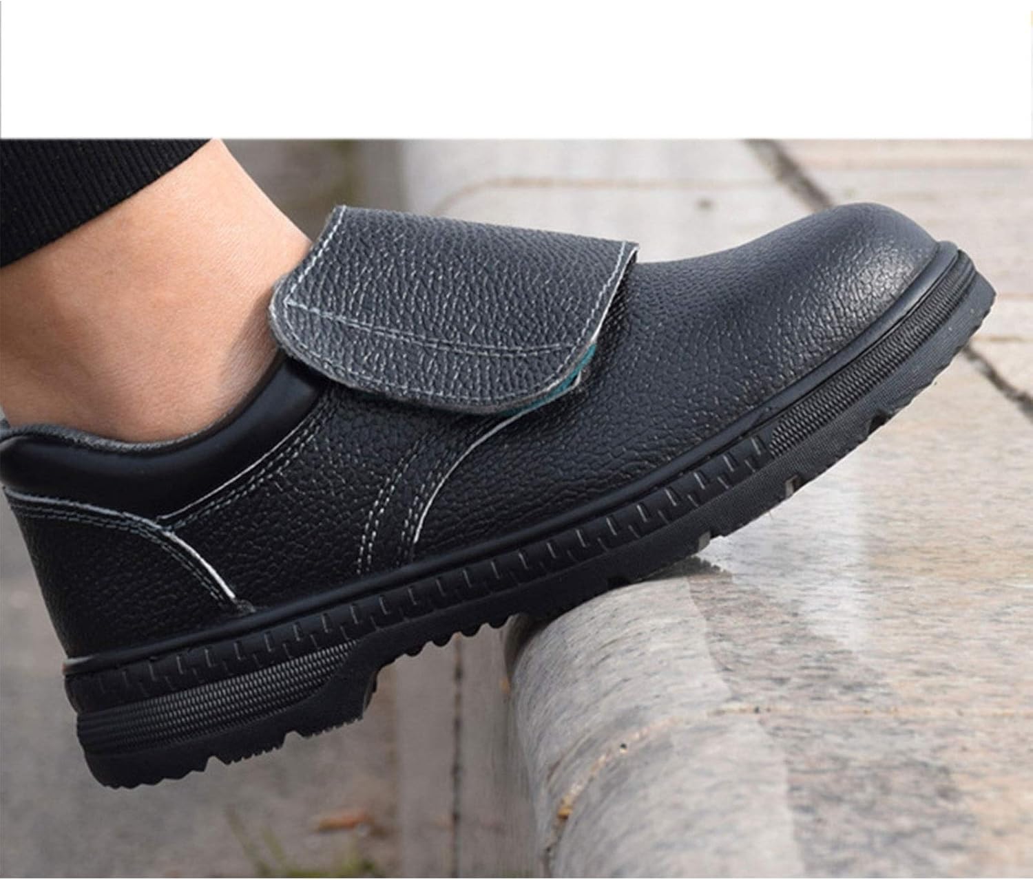 Safety Shoes Work with Breathable Mesh Trainers Lightweight Hiking Shoes for Mens and Women (Color : Black, Size : 10.5 US)