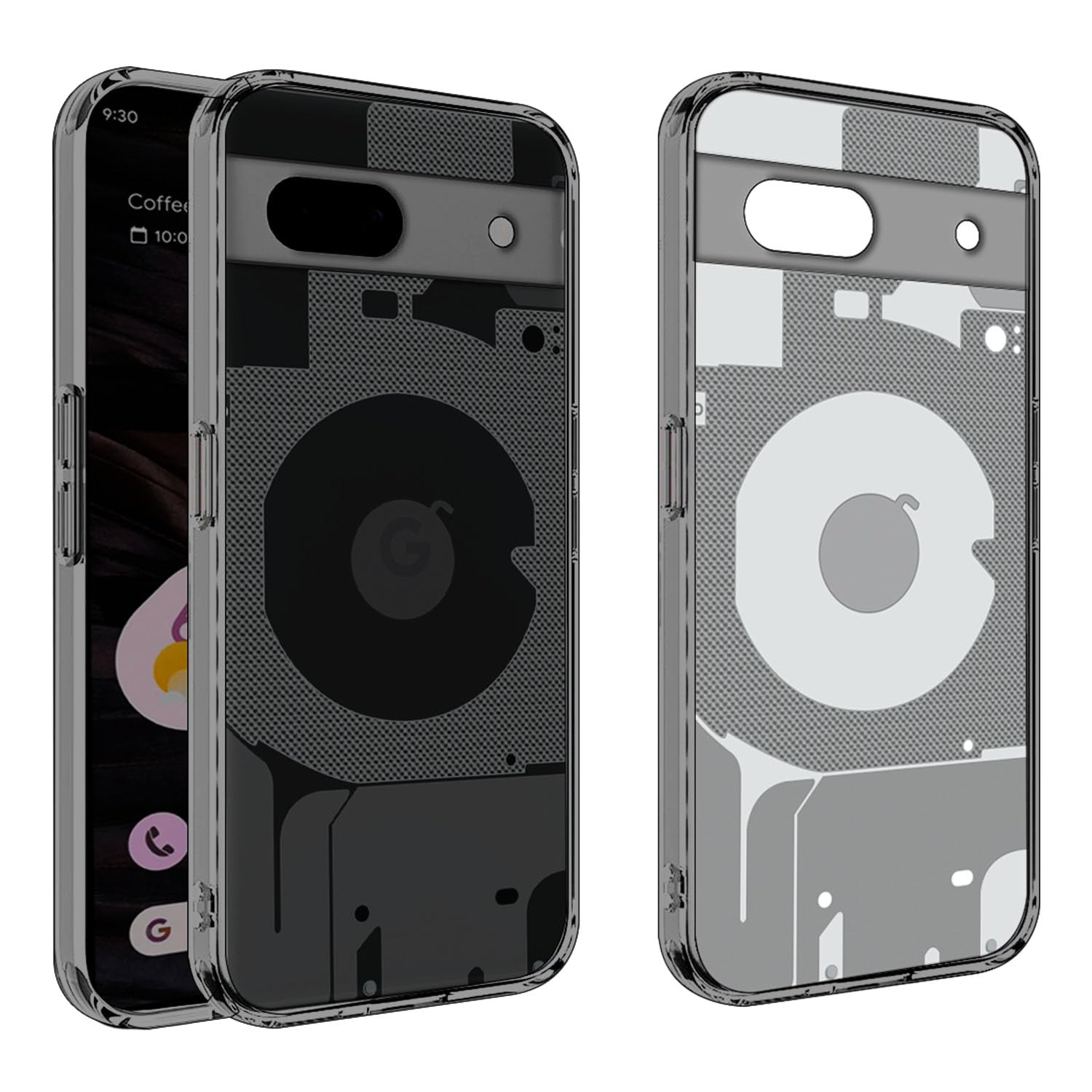 HELLO ZONE Back Cover Case for Pixel 7A (Designer Matte Finish Soft Transparent)-Smoke Grey Transparent (B0D22MM6YB) Amazon Price History, Amazon Price Tracker