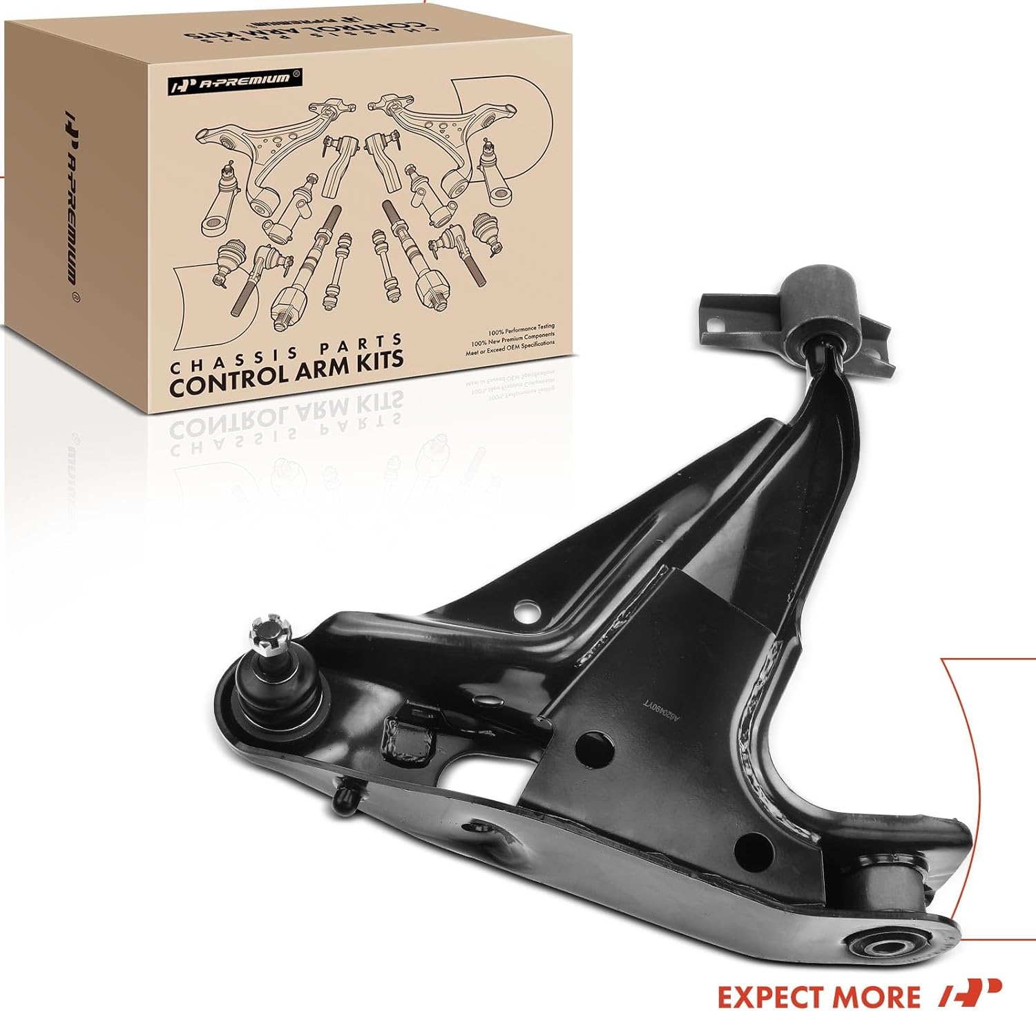 A-Premium Front Left Lower Control Arm, with Ball Joint & Bushing, Compatible with Ford Explorer 2002-2005, Mercury Mountaineer 2002-2005, 4-Door Only