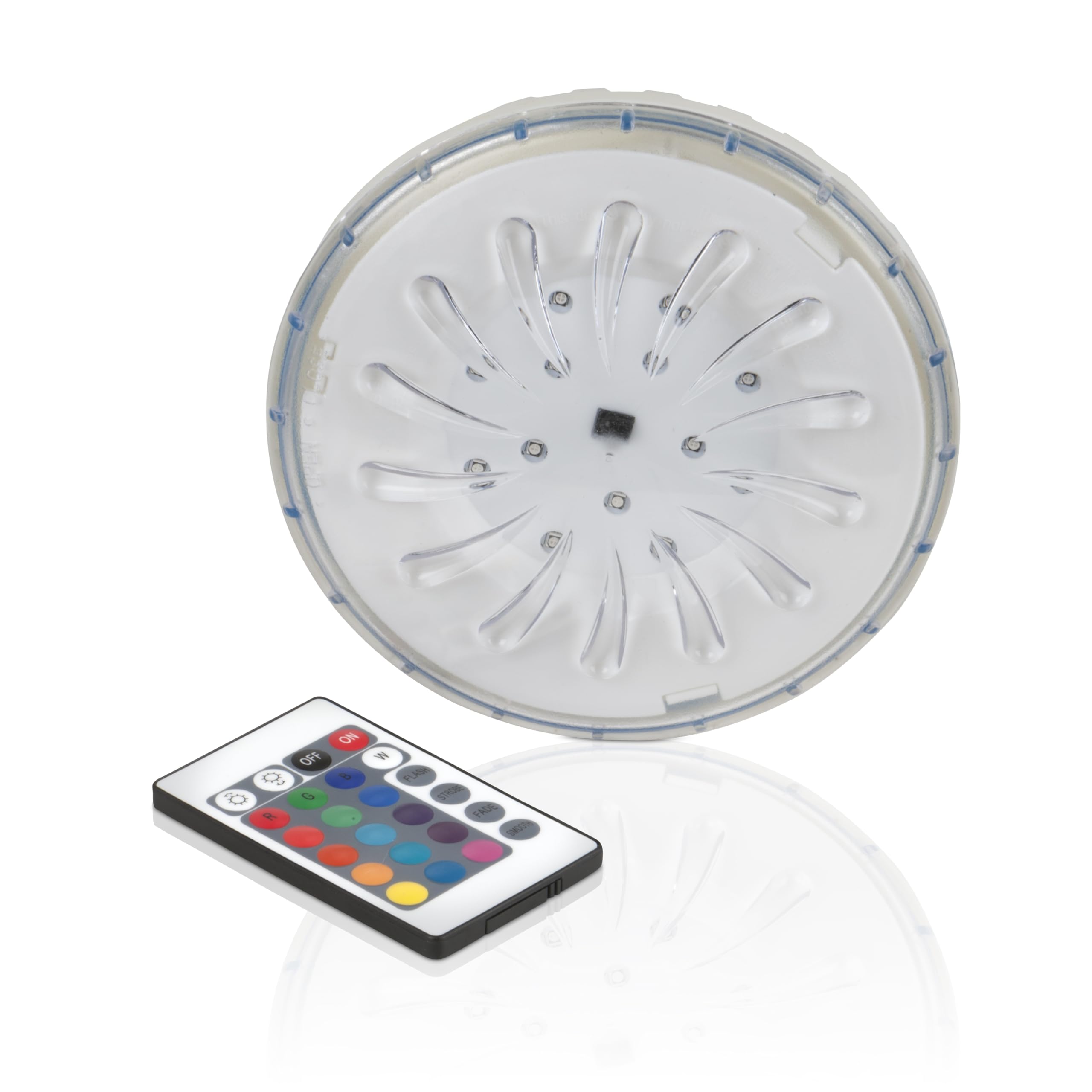 Gre PLED1C - Iluminación para Piscina. Proyector Led Color para Piscina Elevada de Acero, 18 W. Luz para Piscinas