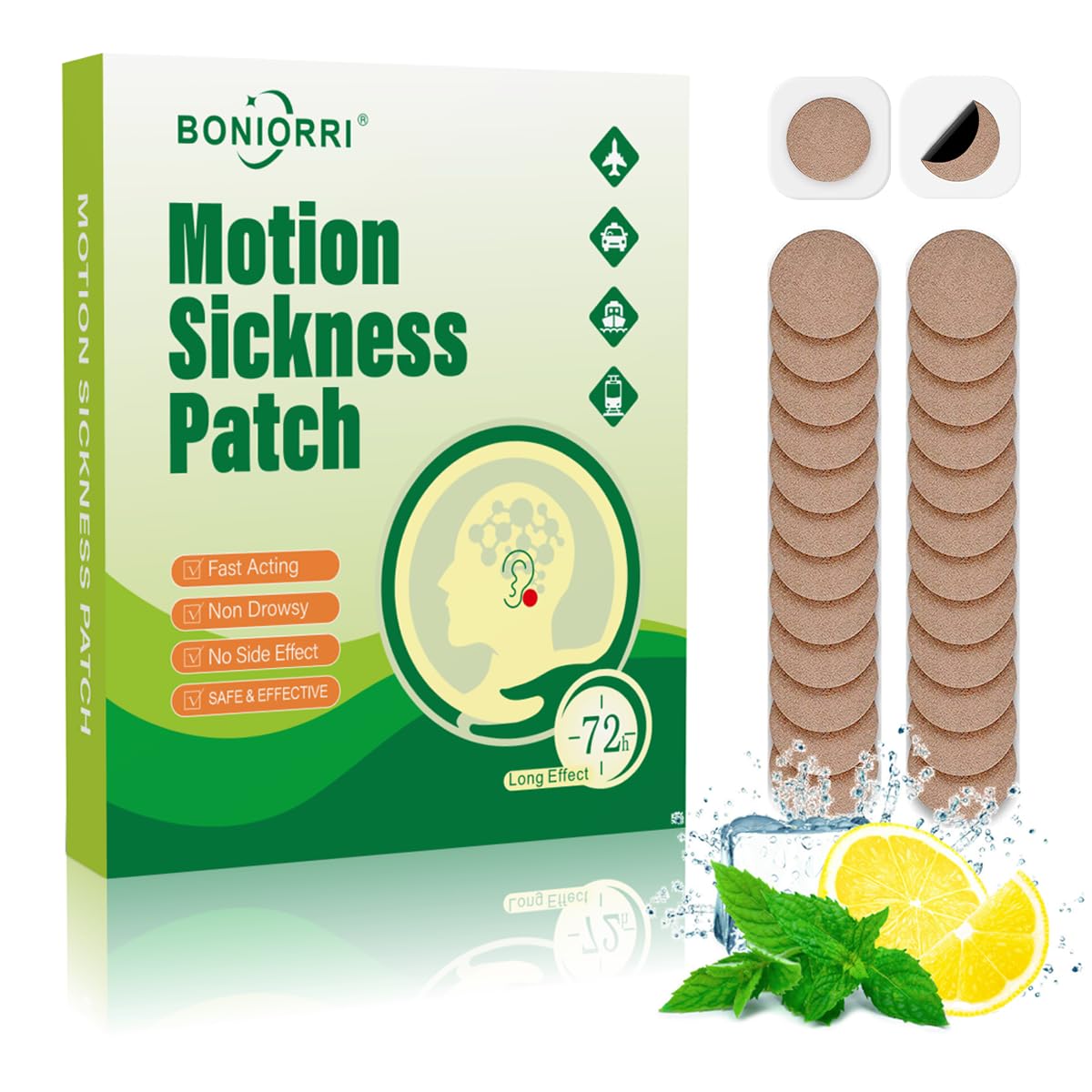 Motion Sickness Patches BONIORRI