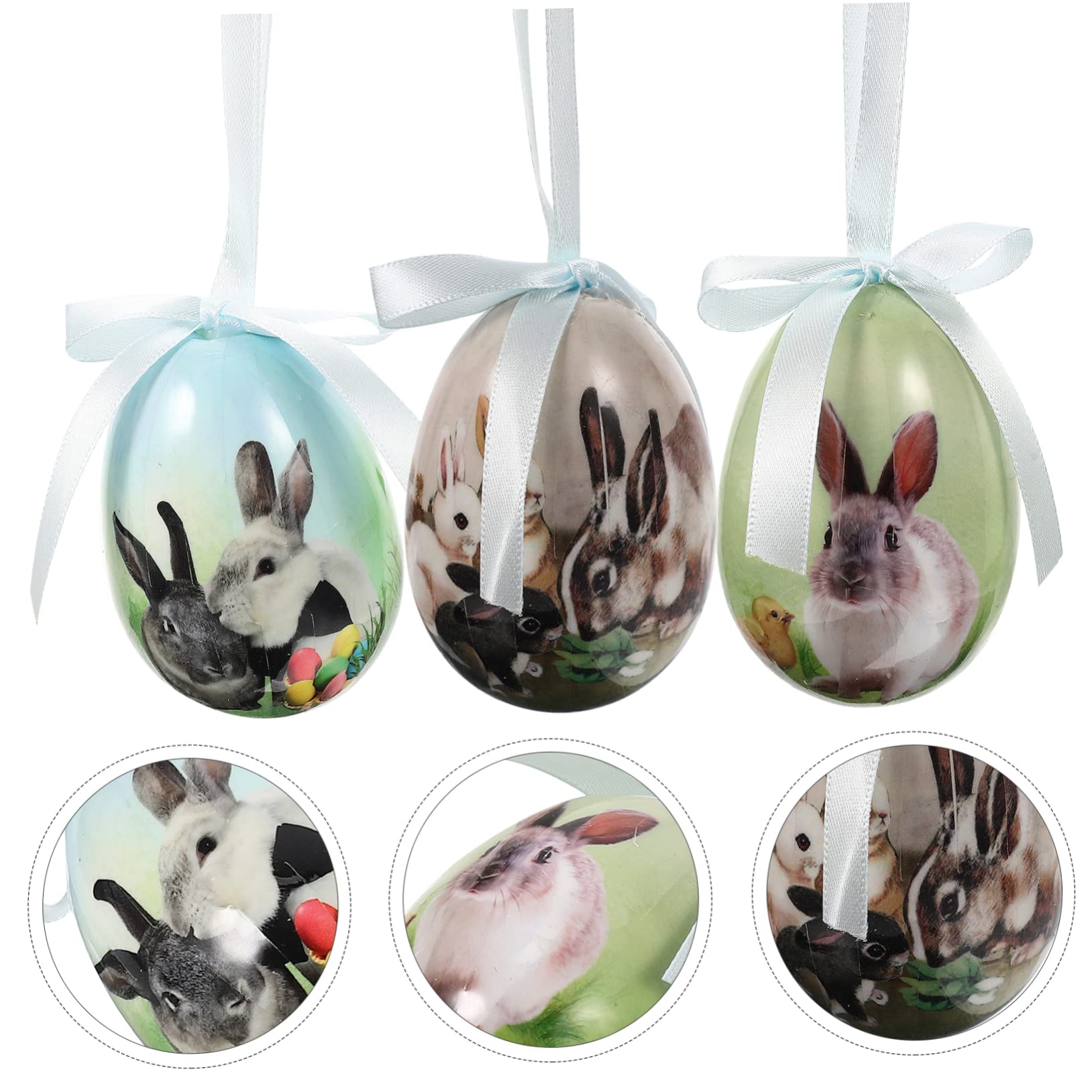 PRETYZOOM 5 Set Di Decorazioni Pasquali Decorazioni Pasquali Per La Casa Ornamenti Pasquali Forma Pasquale Decorazione Appesa Decorativa 3 Pezzi * 5