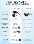 ATTCL Polarized Sunglasses Men for Fishing: UV Protection Lightweight TR90 Sports Wrap Sun Glasses Driving Golf Running