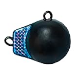 Extreme Max 3006.8944 Coated Ball-with-Fin Downrigger Weight - 6 lbs. with Blue Flash