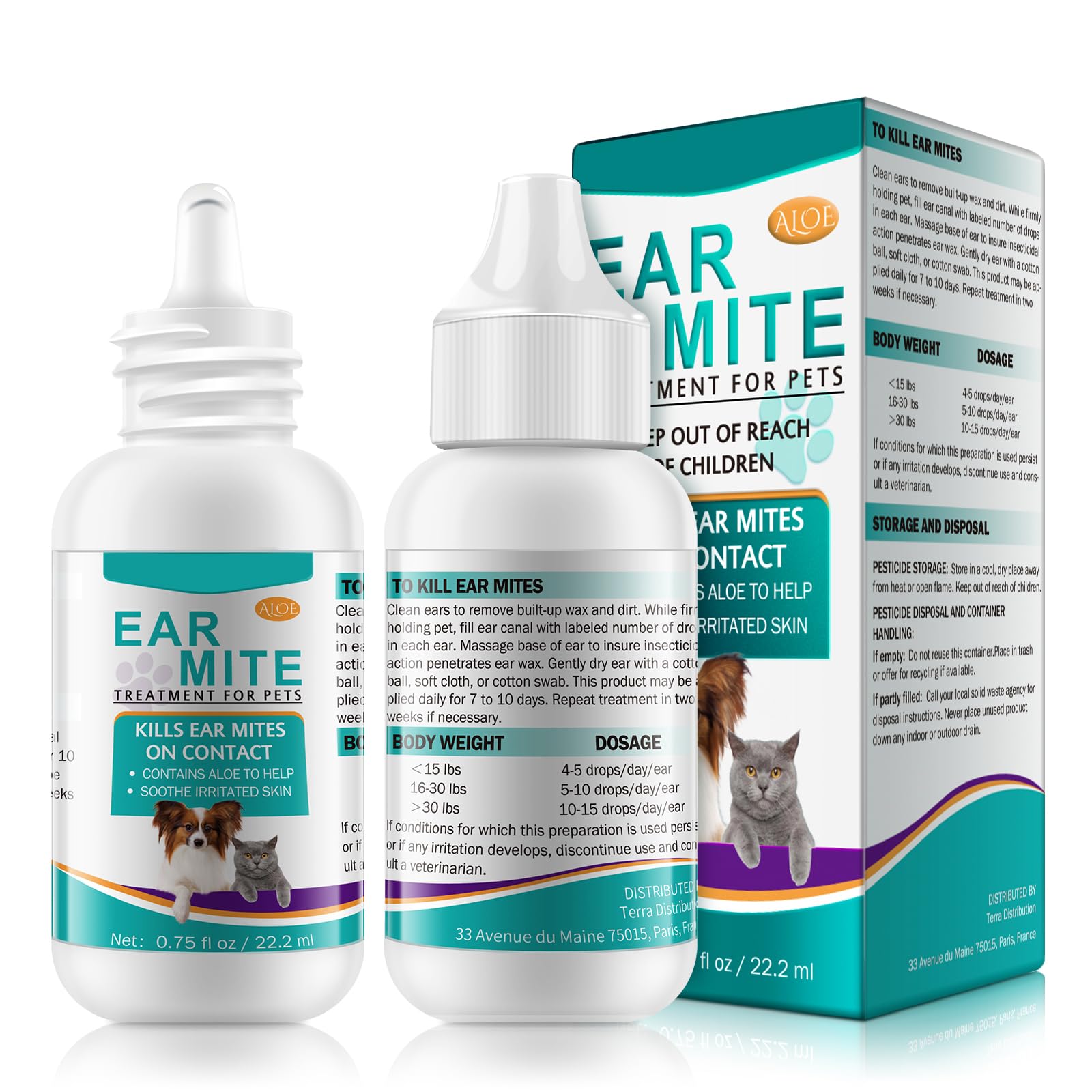 Ear Mite Treatment For Dogs, Ear Mite Treatment For Dog Cat Yeast Infection, Dog Ear Infection Treatment, Alleviation Suffering from Ear Mites & Itching and Odours Stinky Stuff for Dogs Ears