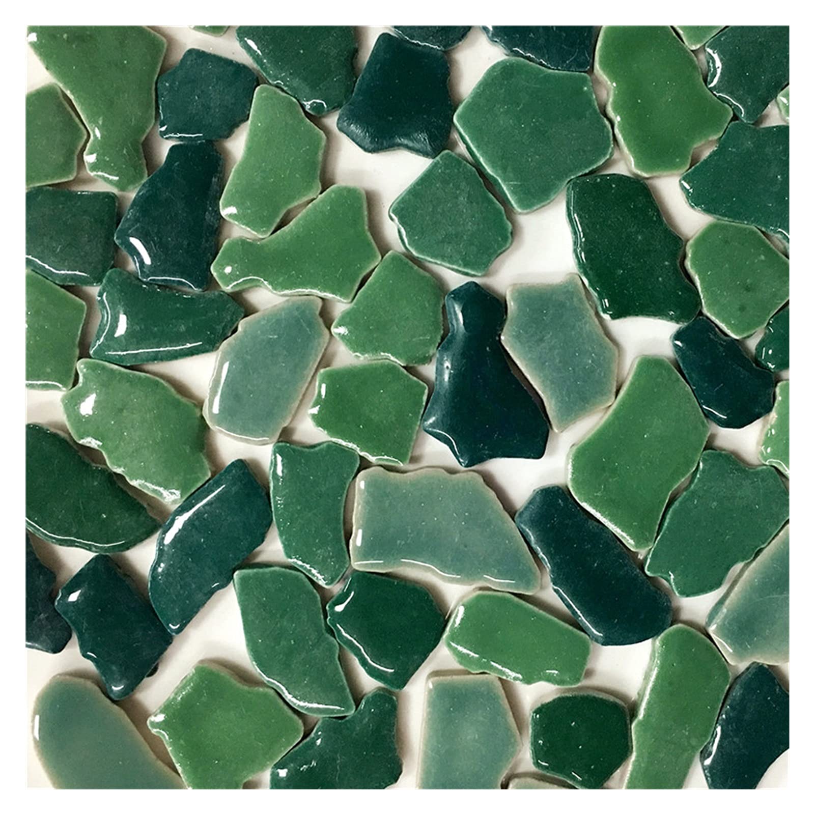 Mosaico, Tessere Mosaico Piastrella a Mosaico in Porcellana 600g Diametro 1-3 cm Diametro 0,4 mm Spessore in Ceramica Mosaico Fai da Te Mestieri mosaici Che Fanno Piastrelle(600g Jasper Mix)