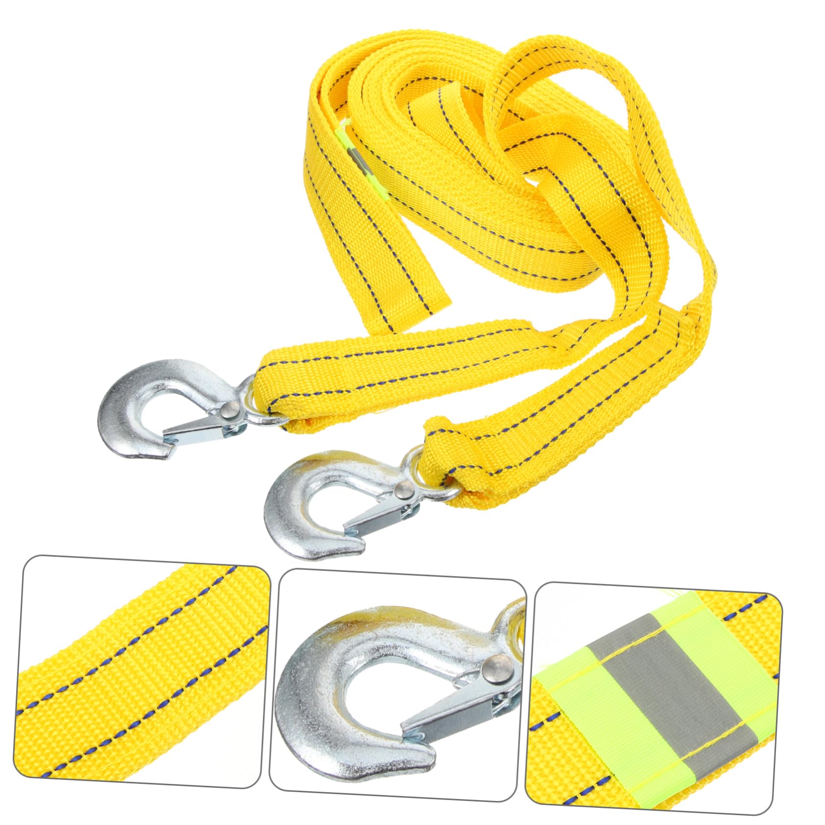 Mikinona 5 Polyester Car Trailer Towing Rope Tow Rope Car Trailer Rope Synthetic Trailer Rope Winch Strap for Car Trailer Come Along Winch Heavy Duty Car Winch Rope Sturdy Winch Rope