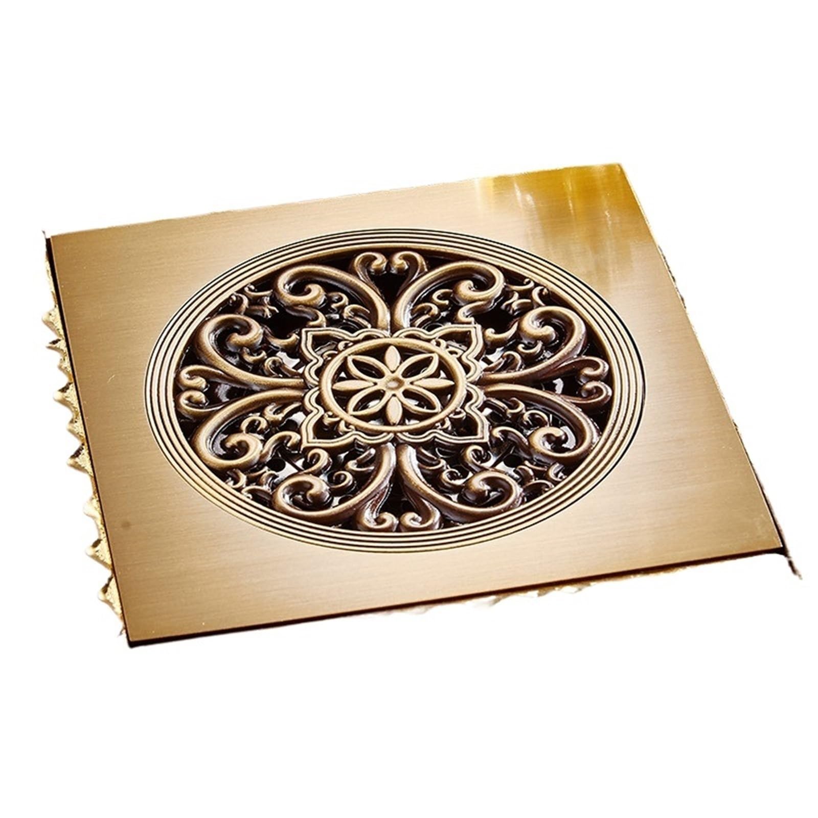 Drenaje De Suelo Ducha Desagüe de Suelo baño Material construcción Agua Cuadrado Accesorios para Lavabo(Style 1)