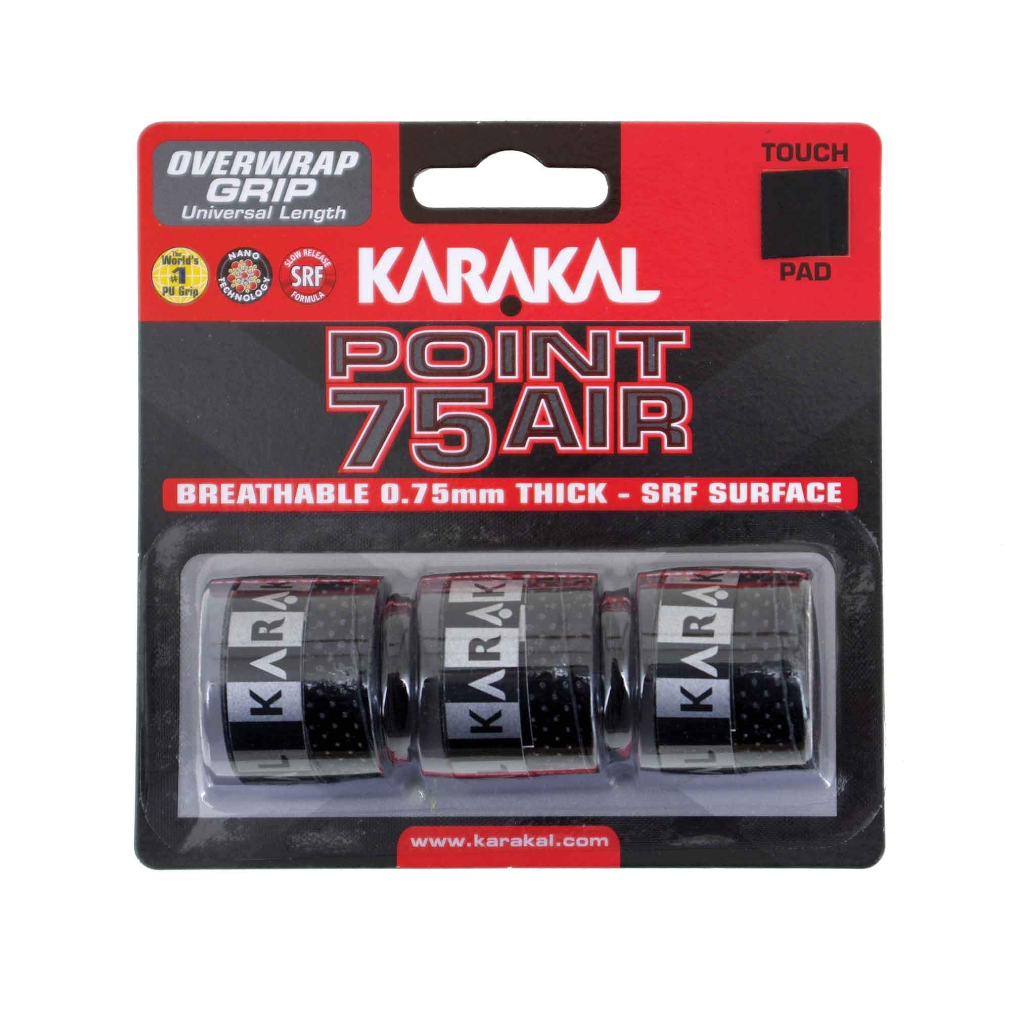 KarakalPoint 75 Air Overwrap Grip - Pack of 3