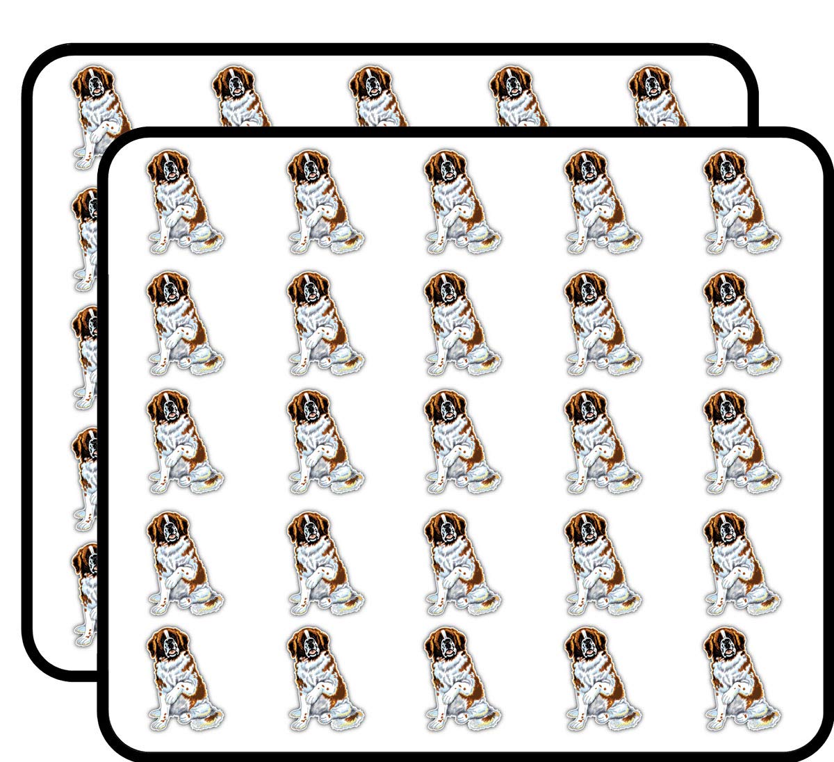 Saint Bernard Dog Animal Decorative Scrapbooking Sticker Waterproof Vinyl Stickers for Water Bottle, Laptop & Phone Case – 50 Pack