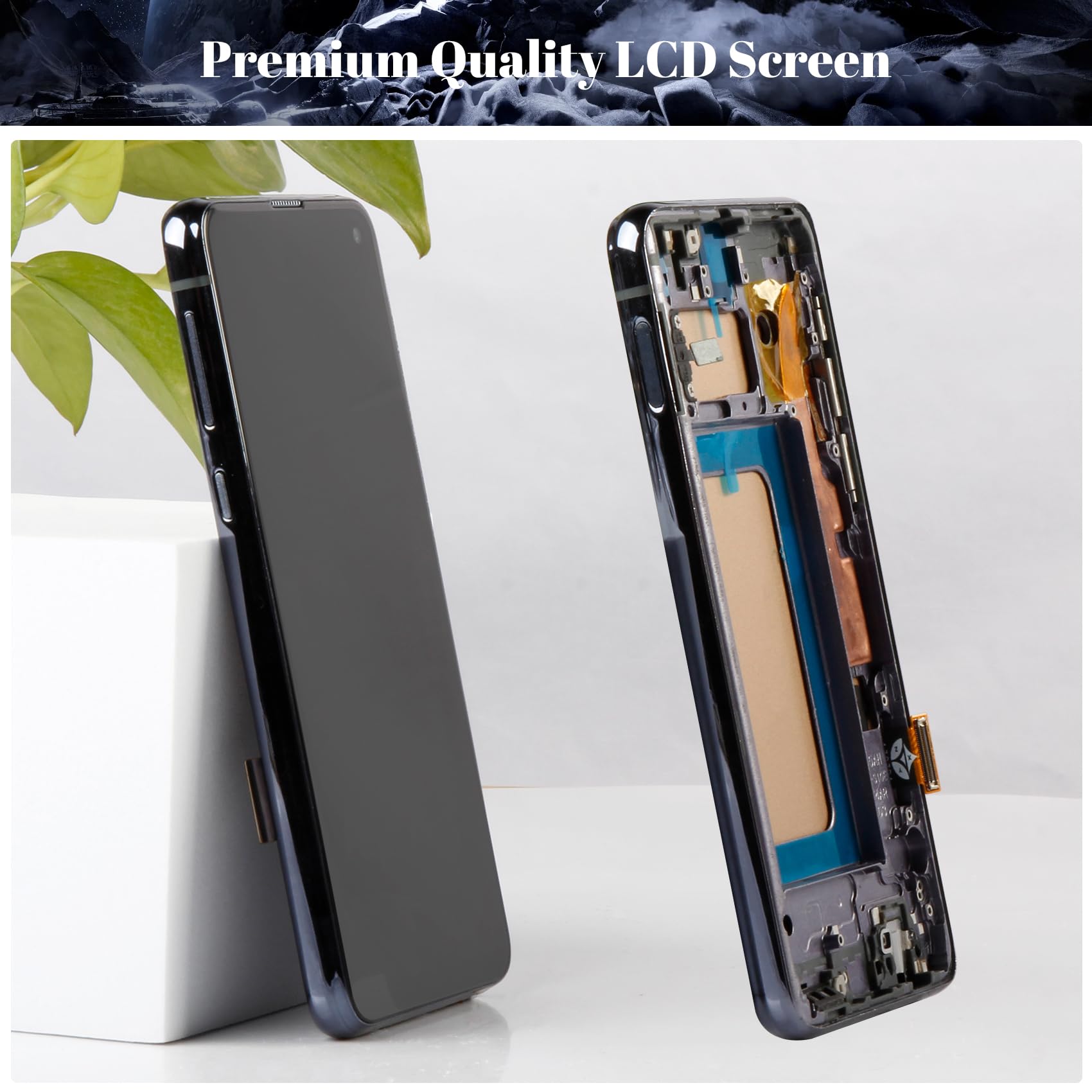 Incell LCD-Bildschirm für Samsung Galaxy S10E LCD G970 Display für SM-G970F, SM-G970U, SM-G970W LCD Display Touchscreen Digitizer Montage Reparaturteile mit Werkzeug (mit Rahmen, schwarz)