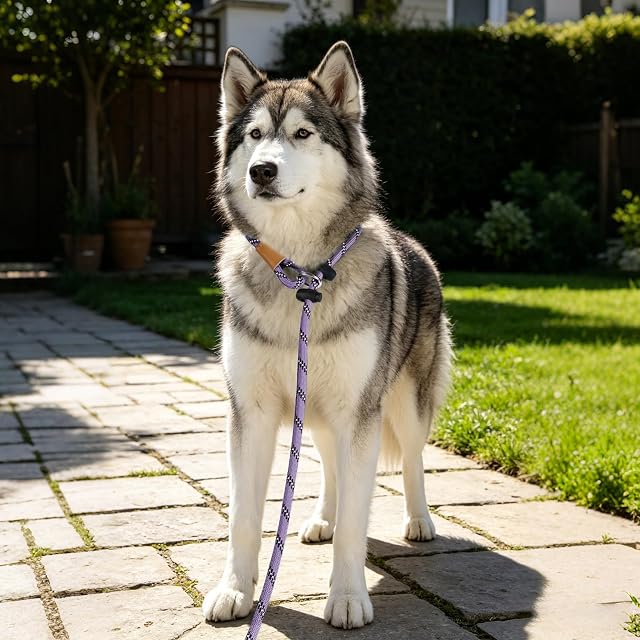Foto 8 de 8 de lynxking Correa Reflectante para Perro, Resistente, cómoda y Fuerte, para Perros Grandes y medianos