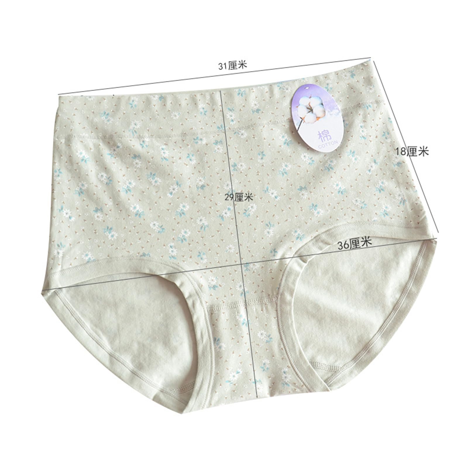 Slip Donna Slip Stampati da Donna Plus Size Tummy Control A Vita Alta 10 Confezioni-I-60-80Kg