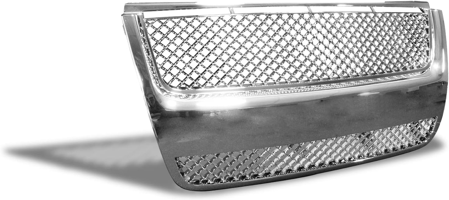 Armordillo USA 7148154 Mesh Front Hood Grille - Chrome Fits 2007-2010 Ford Explorer Sport Trac