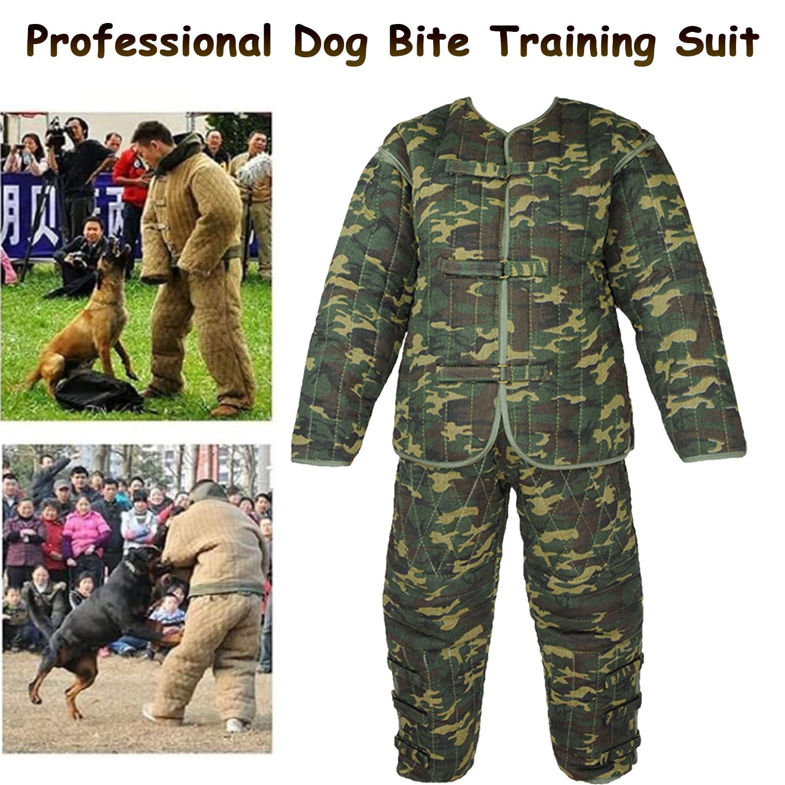 Traje profesional antimordeduras para perros, traje de adiestramiento, ropa protectora para perros de adiestramiento, protección corporal gruesa antidesgarros para perros policías, traje