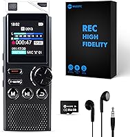 WUCOTC 264GB Professional Voice Recorder: 18,000 Hours Storage, AI Noise Reduction, Voice Activated for Lectures & Meetings