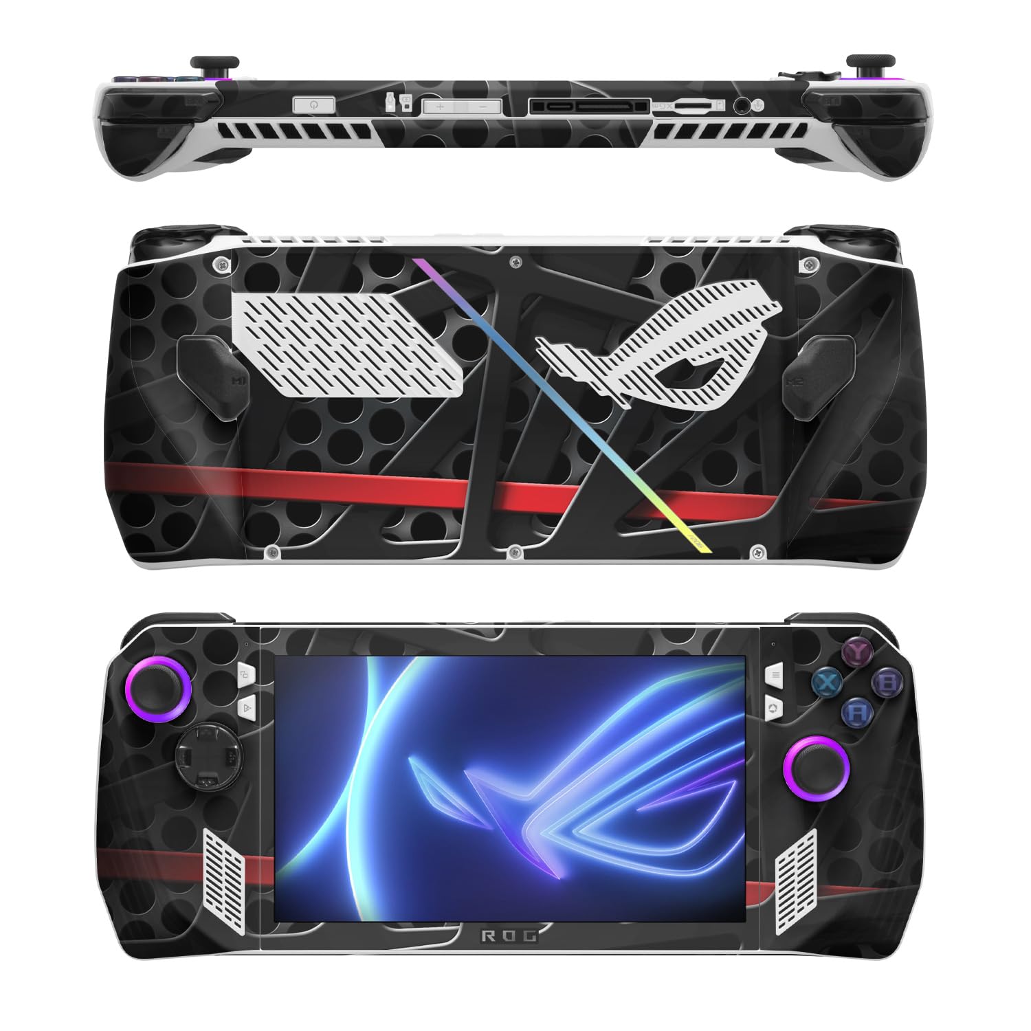 MightySkins Skin Compatible with Asus ROG Ally - Tech Web | Protective, Durable, and Unique Vinyl Decal wrap Cover | Easy to Apply, Remove, and Change Styles
