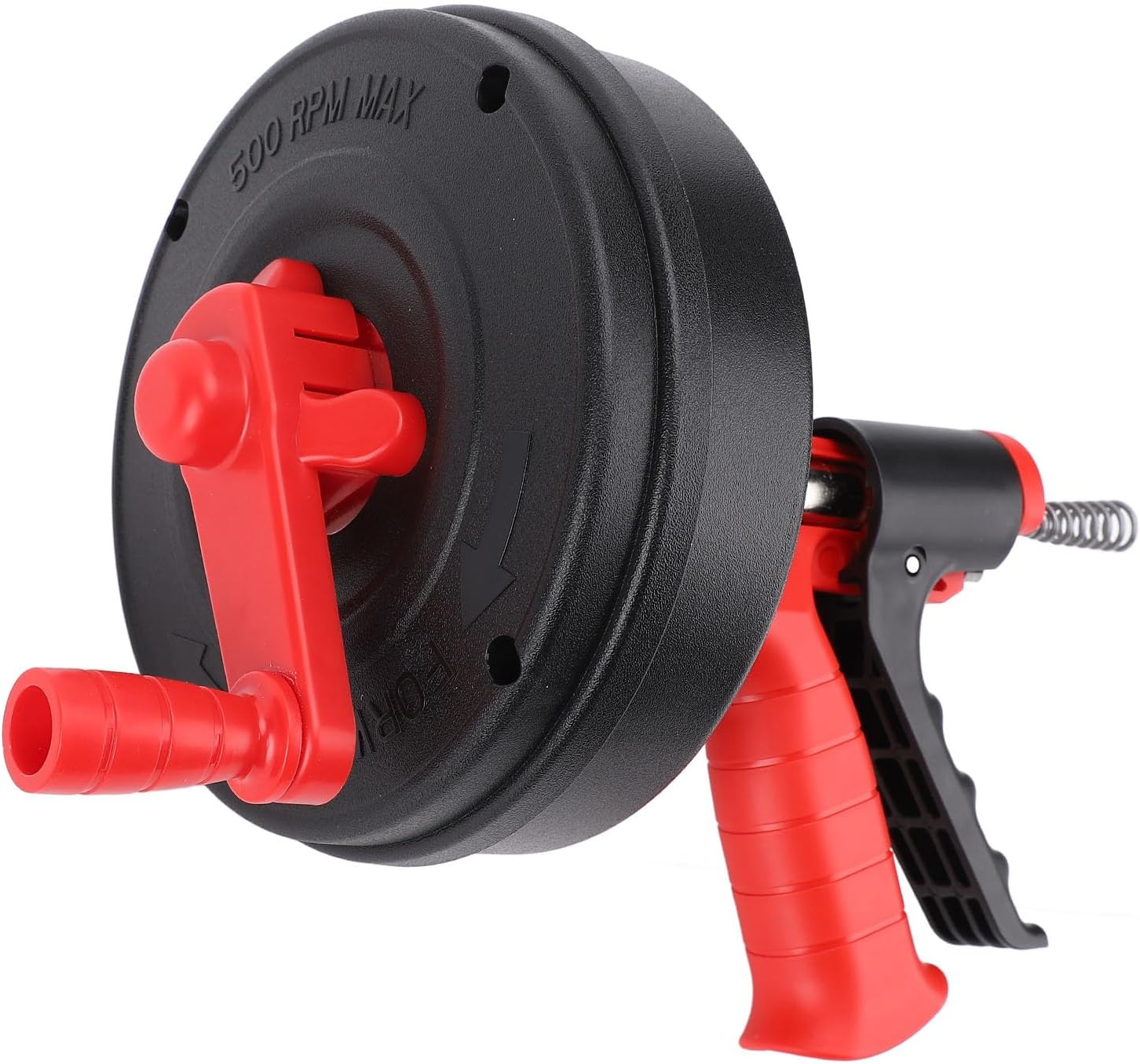 ASHATA Drain Snake, Hair Drain Clog Remover Manual Or Drill Powered Flexible 65 Manganese Steel Spring High Hardness, for 50-75MM Pipelines, for Toilet Kitchen Sink (7.5m Spring)