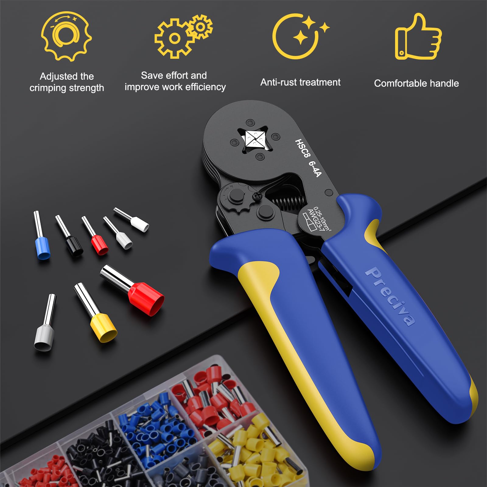 Icrimp IWS-3220M Micro Connector Pin Highcool Ferrule Crimping Tool Kit ...