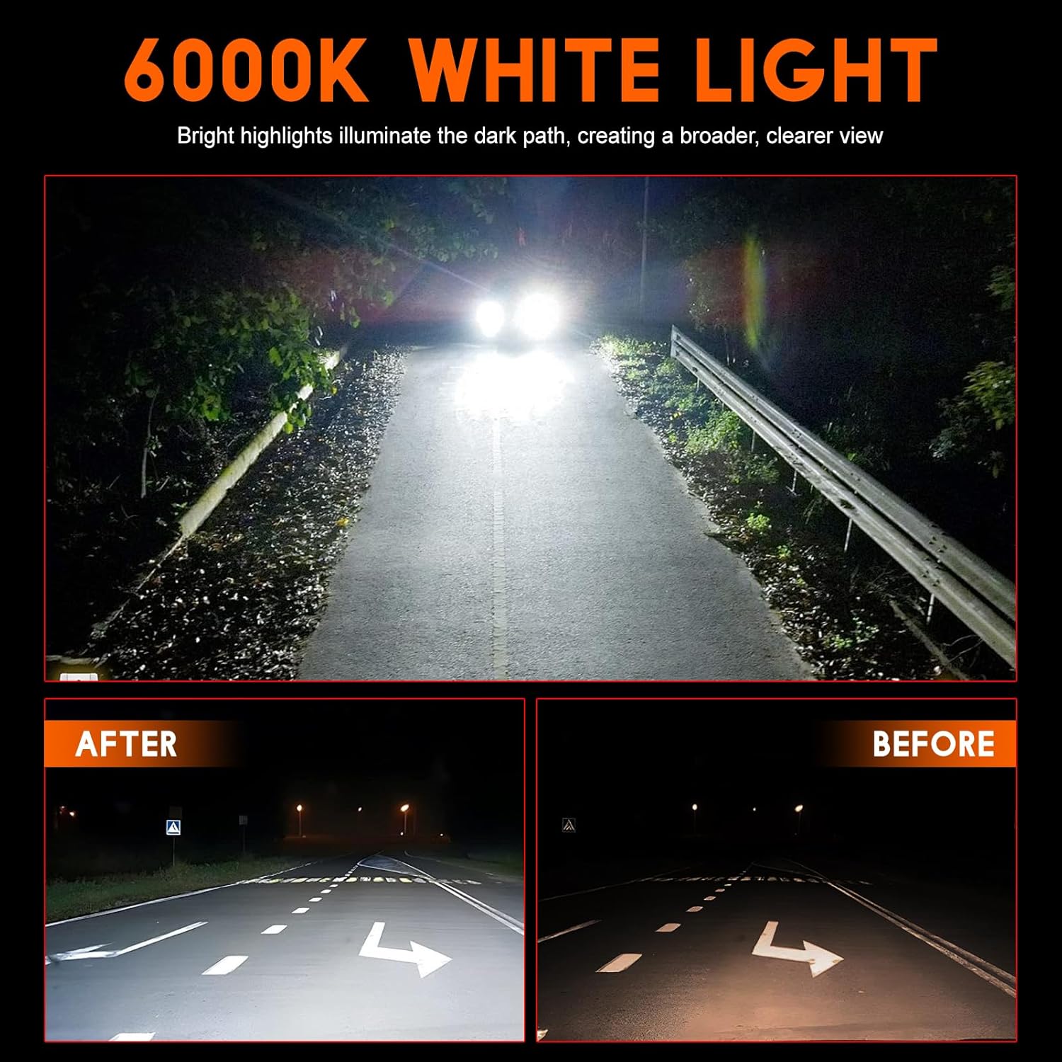 LED Fog Light For Scion tC 2014-2016 Clear Lens Driving Fog Lights Lamp Assemblies,6000k White,Pack of 2