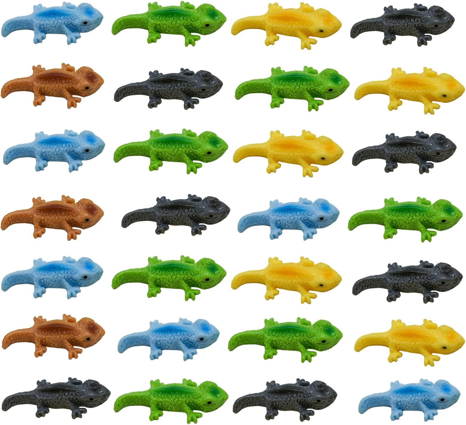 Pinenjoy 60Pcs Miniature Lizard Figurines Mini Resin Lizards Figures for DIY ...