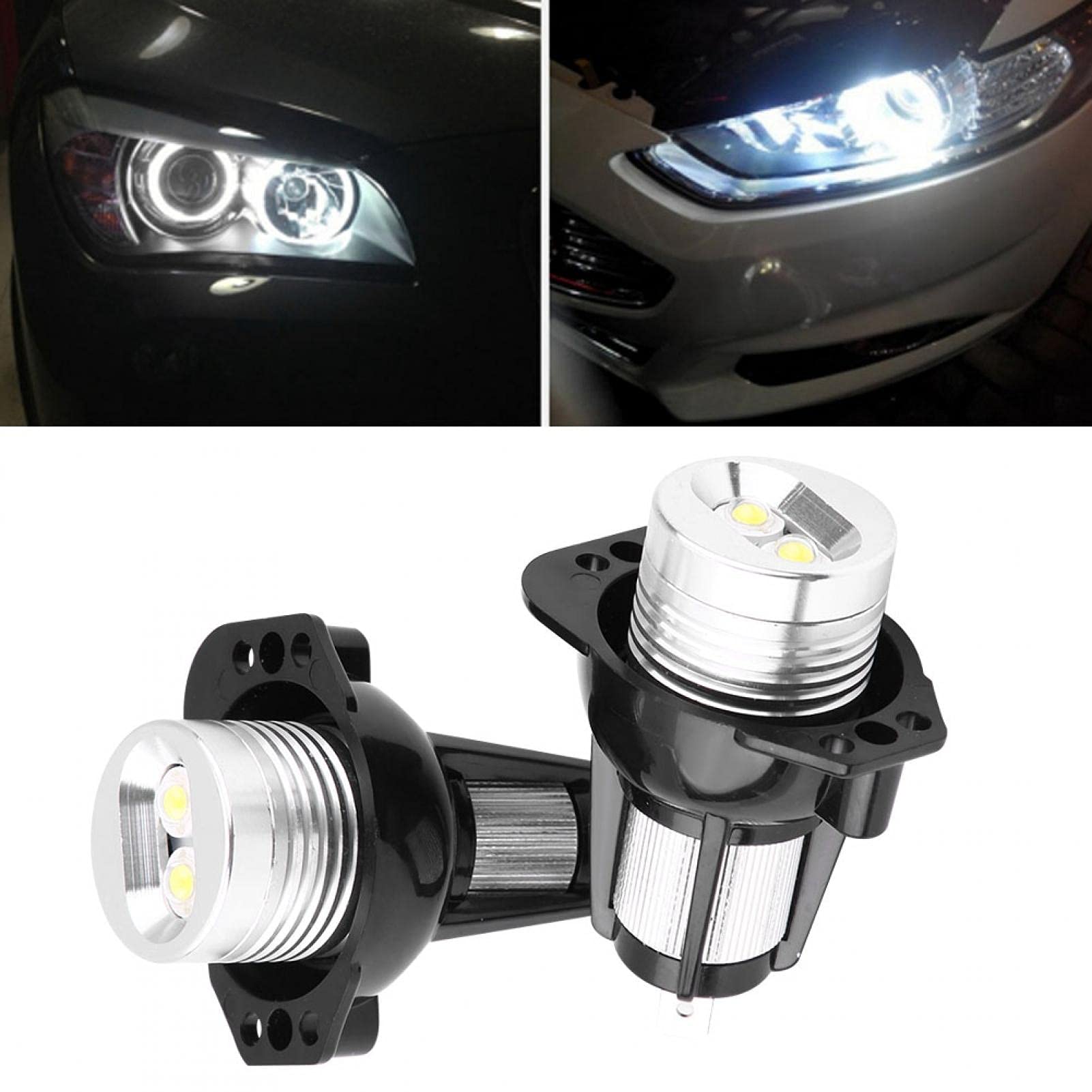 2pcs 12W LED Angel Eyes Halo Ring Marker Light Angel Eyes Faro per E90 E91 05-08 Accessorio Automatico