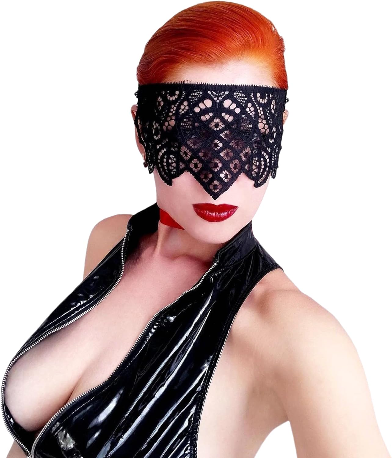 Lace Half Face Mask for Women, Black Masquerade Mask for Ball, Carnival 0159