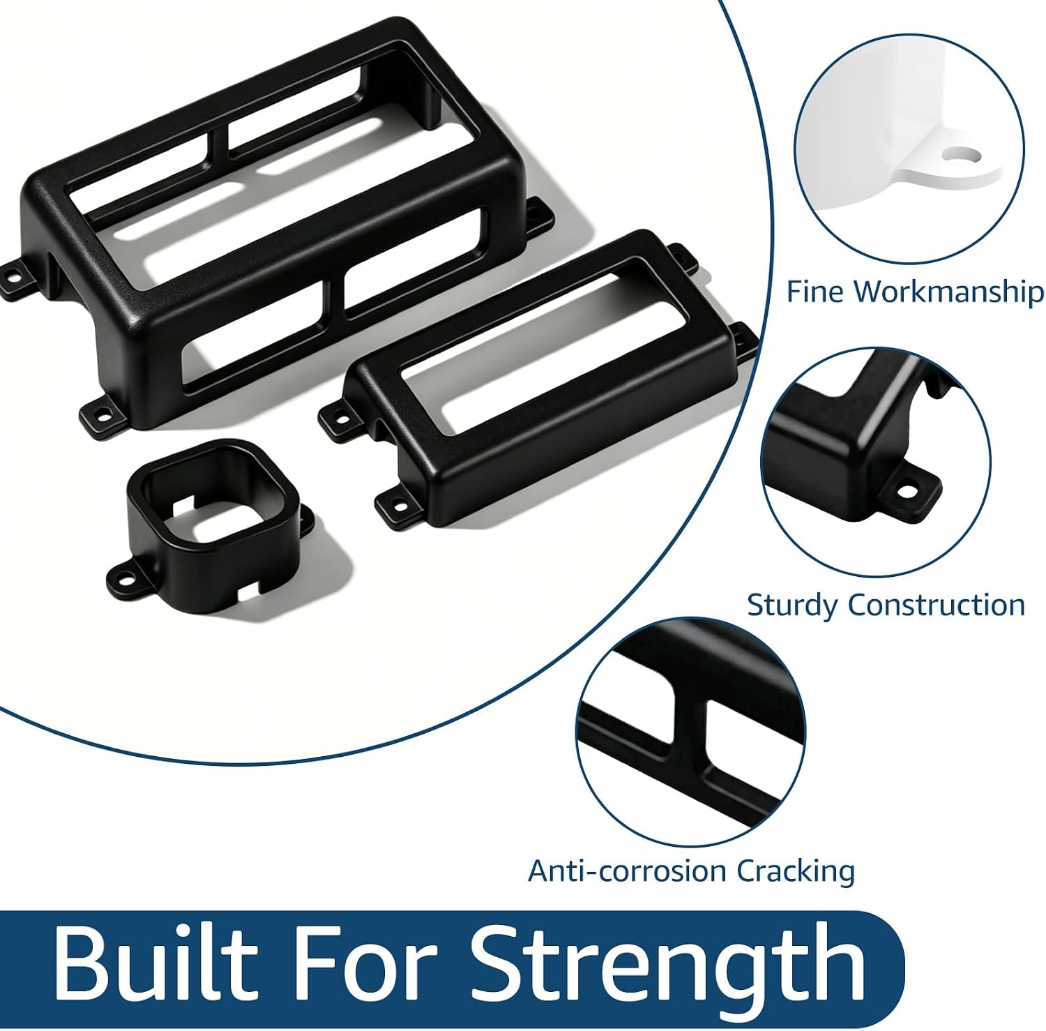 Light Mounting Clips Kit for Govee Pro H706A/B/C H806A/B/C,120PCS Outdoor Light Mounting Clips & 1PC Lights Controller Bracket & Power Bracket Set Replacement for Govee Pro Outdoor Lights 200FT Black