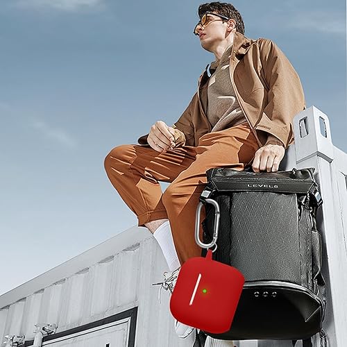 Vista 262 de Funda compatible con AirPods de tercera generación, accesorios de protección de silicona con llavero y kit de limpiador para mujeres y hombres, LED