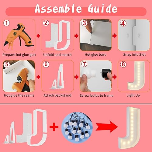 Vista 219 de Marco de números iluminados de 4 pies precortado, números de marquesina gigante, números 7, números de mosaico para globos, decoraciones de Número